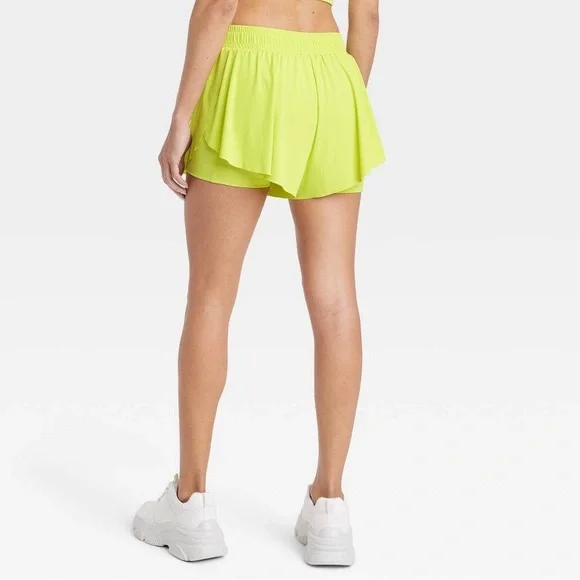 Joy Lab - Bright Yellow Skort (skirt over shorts) - NWOT - size small - Picture 3 of 4